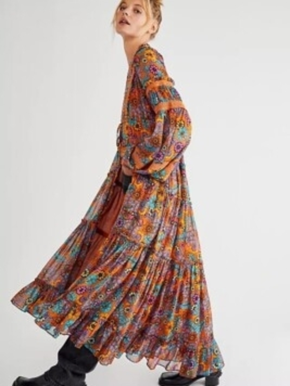 Free People Cassis chiffon Maxi Dress - Picture 5 of 6